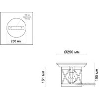 Уличный накладной светильник Odeon Light Sation 4045/1C