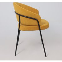 Стул Listvig Just (горчичный Brandy Light 16/черный)