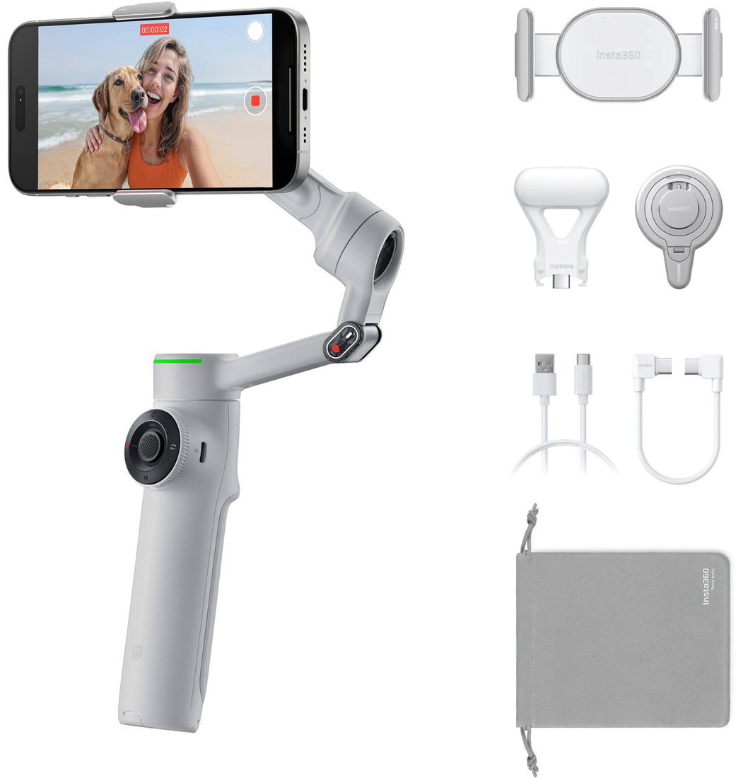 

Стабилизатор Insta360 Flow 2 Pro Creator Kit (серый)