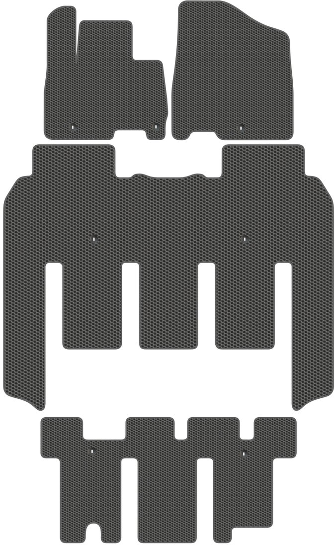 

Комплект ковриков для авто Alicosta Kia Carnival IV (минивэн / KA4/ 7 мест) 2020 - Н.В. +3 ряд (серый)