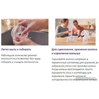 Ручной молокоотсос Philips Avent Natural Motion с бутылочкой для кормления SCD213/03