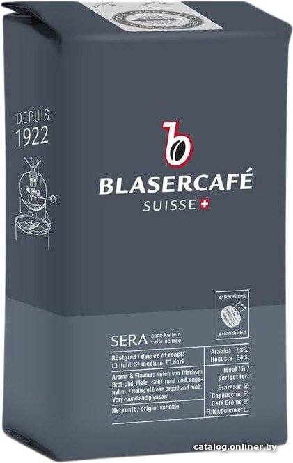Кофе Blasercafe Sera decaf в зернах 250 г