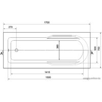 Ванна Cersanit Santana 170x70