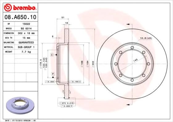 

Brembo 08A65010