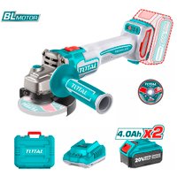 Угловая шлифмашина Total TAGLI211542 (с 2-мя АКБ, кейс) в Витебске