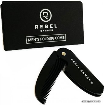 Расческа/гребень для бороды и усов Rebel Barber Folding Moustache Comb