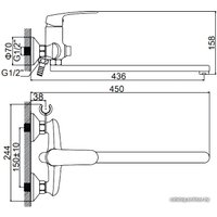 Смеситель Ledeme L2372