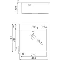 Кухонная мойка Astir Decor Satin 45x50 (с сифоном, дозатором и коландером)