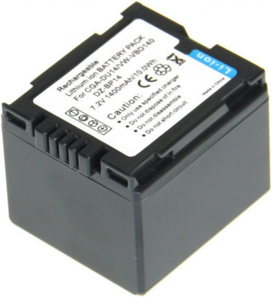 Аккумулятор Zarrumi аналог Panasonic VW-VBD140, CGA-DU14