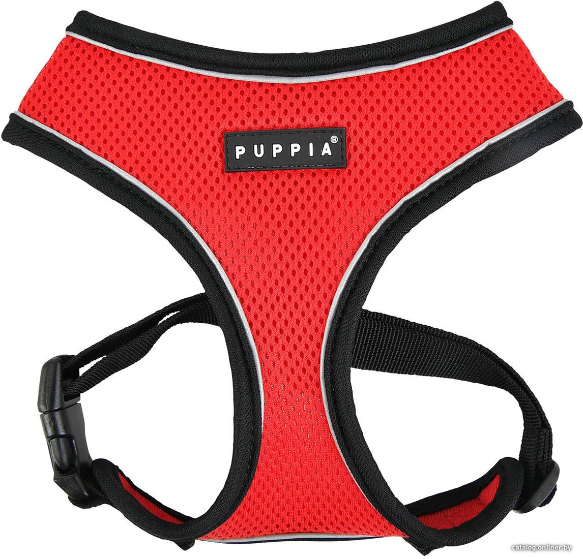 Шлейка Puppia Soft PAUA-HA1828-RD-XL (красный/светоотражающий)