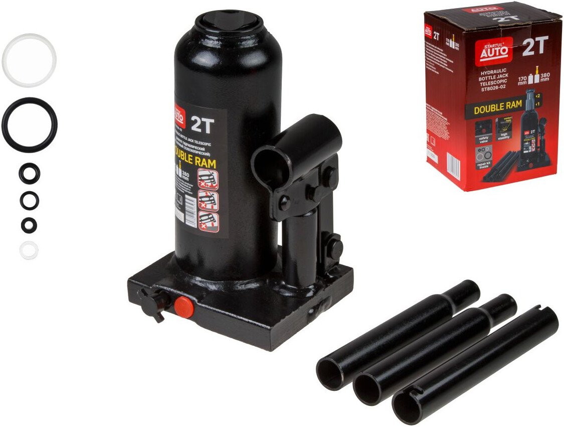 Бутылочный домкрат Startul Auto ST8026-02 2т