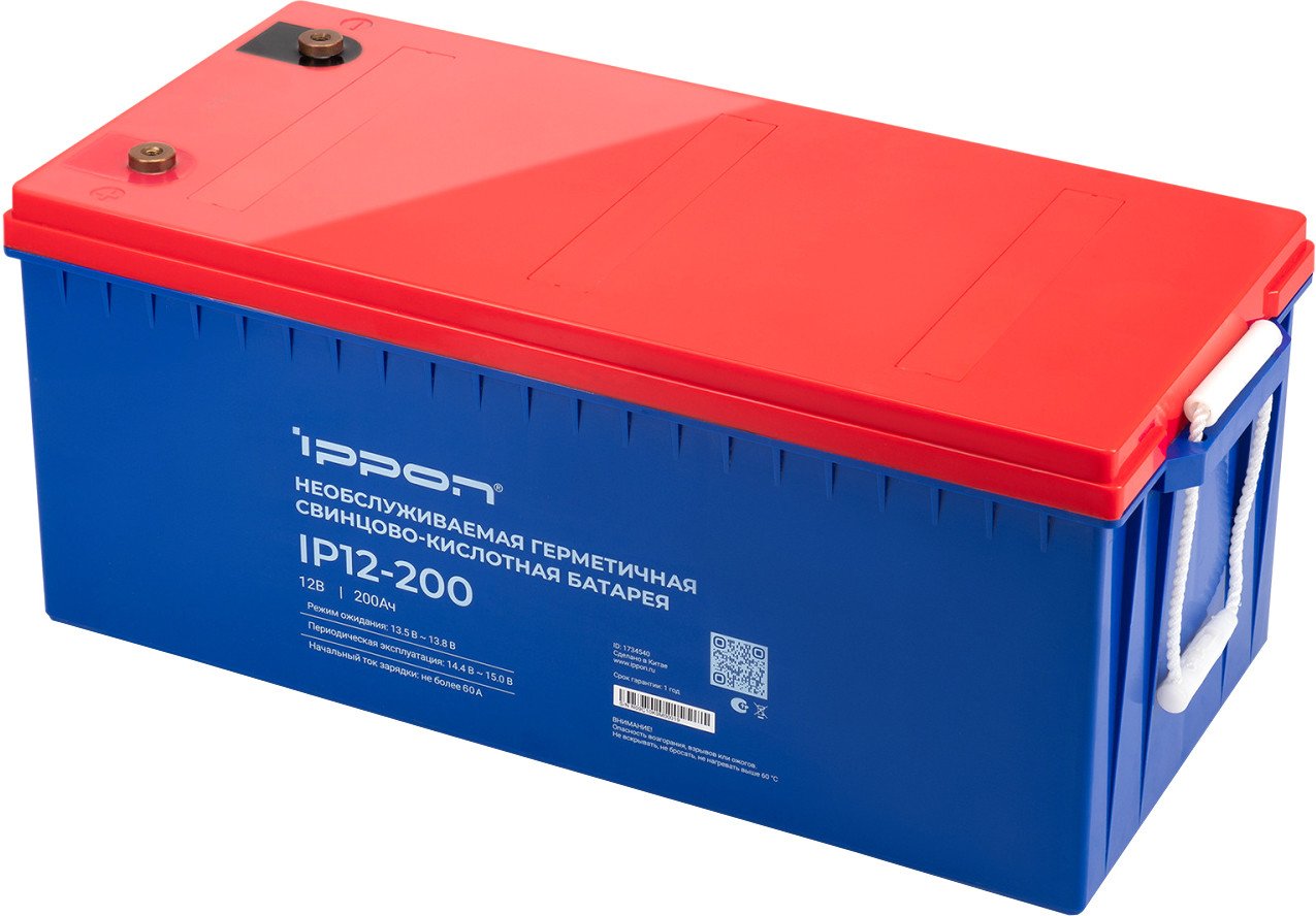 

Аккумулятор для ИБП IPPON IP12-200 (12В/200 А·ч)