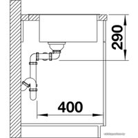 Кухонная мойка Blanco Andano 340/340-IF/A 525248 (с клапаном-автоматом, сатин)