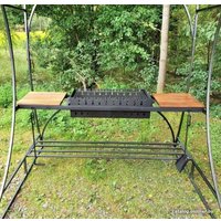 Мангал для дачи Progrill Лондон + жаровня XL 75x35 см (5 мм)