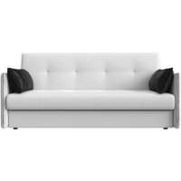 Диван Лига диванов Лига-018 117886 (экокожа белый/подушки черный)