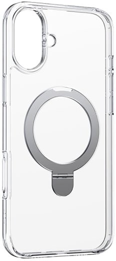 

Чехол для телефона Baseus SkyRing Series Magnetic with Stand для iPhone 16 Pro (прозрачный)