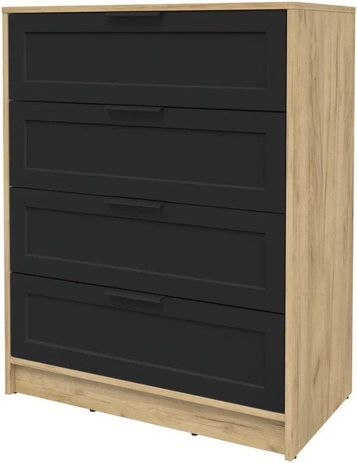 

Комод Интерлиния Концепт Тренд КТ-К80 (дуб золотой/черный)