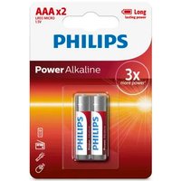 Батарейка Philips Power Alkaline AAA LR03P2B/97 (2 шт)