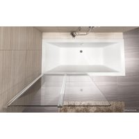 Стеклянная шторка для ванны Rea Agat-2 80