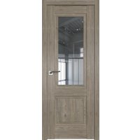 Межкомнатная дверь ProfilDoors 2.37XN L 40x200 (каштан темный, стекло прозрачное)