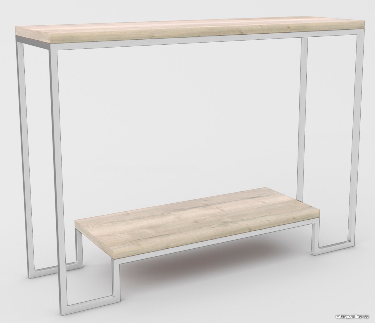 Консольный стол Hype Mebel Голд 80x35 (белый/древесина белая)