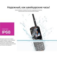 Кнопочный телефон Olmio X15 (черный/оранжевый)