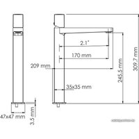 Смеситель Wasserkraft Saale 9503H