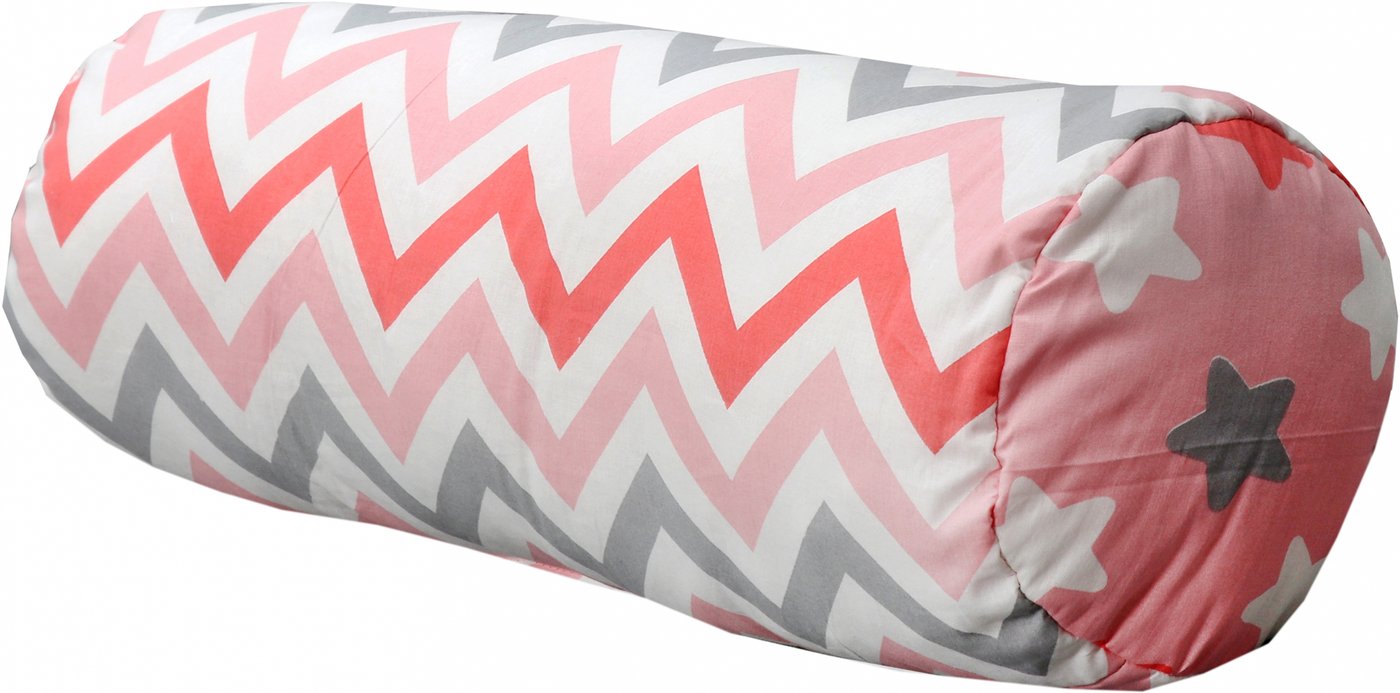 

Декоративная подушка Мебельград Соня 20x60 (зигзаг коралловый)