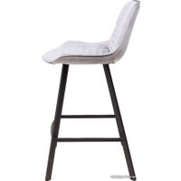 Стул AksHome Leros (светло-серый велюр HLR-20/черный)