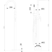Смеситель Abber Wasser Kreis AF8115NG (никель)