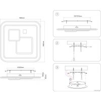 Припотолочная люстра Ambrella light FA7712 WH