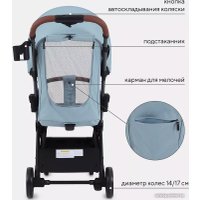 Коляска прогулочная «книга» Rant MOWbaby Atom MB200 (blue)