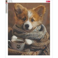 Алмазная мозаика  Феникс+ Щенок-кофеман 68644