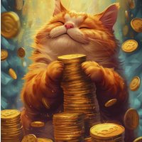 Алмазная мозаика  Феникс+ Кот с деньгами 68609