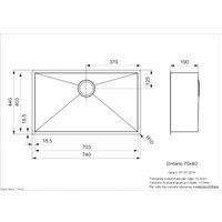 Кухонная мойка Reginox Ontario 70x40