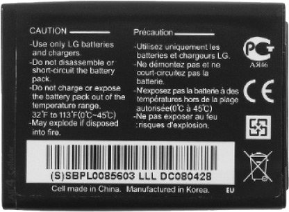 

Аккумулятор для телефона Копия LG LGIP-410A
