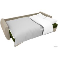 Диван Лига диванов Сатурн 28173 (микровельвет, зеленый/бежевый)