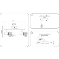 Спот Ambrella light Traditional TR8628/2 WH/CH (белый/хром)