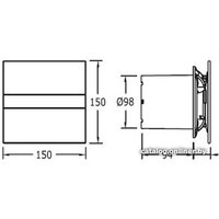 Осевой вентилятор CATA E-100 G BK