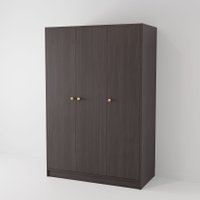 Шкаф распашной Диприз Марм 3дв.1170х550х1750 Д.70047.2 (черная сосна)