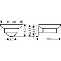 Мыльница Hansgrohe Logis UA 41715000 (хром)