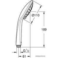 Душевая лейка Grohe Euphoria 110 Duo [27238000]