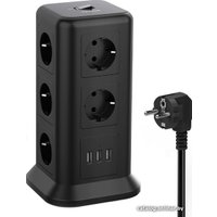 Сетевой фильтр Tessan TPS01-DE (черный)