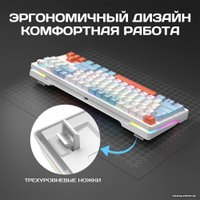 Клавиатура Cyberlynx ZA87 White Blue Orange (TNT Yellow)