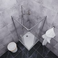 Душевой уголок Triton Вента-Хром-Вельвет 80х80 (с поддоном)