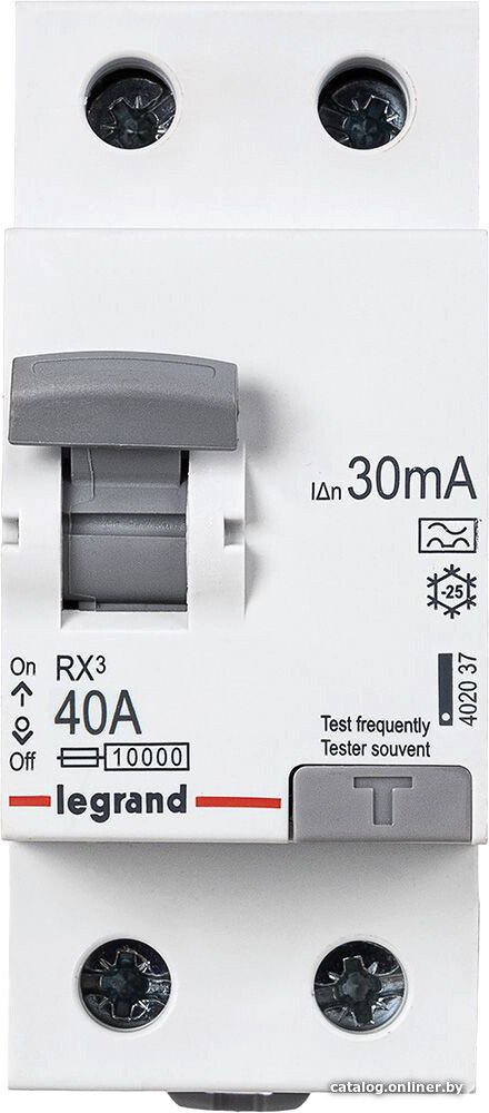 Устройство защитного отключения Legrand RX3 2P 40A 10kA 30mA A 402037