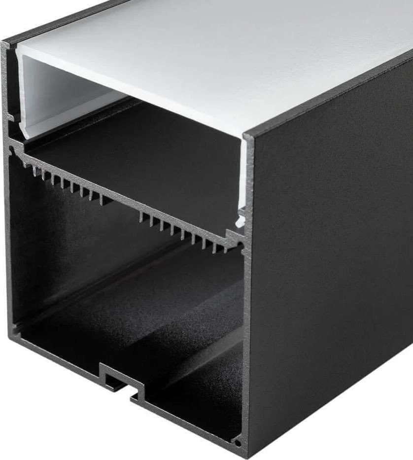 Алюминиевый профиль Arlight SL-LINE-7477-2500 BLACK+OPAL 027991