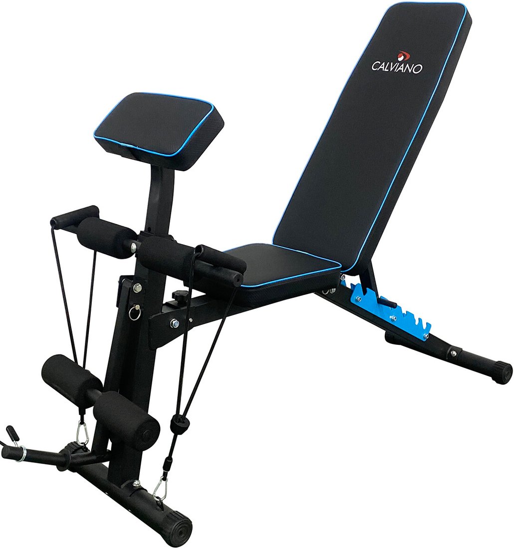 

Силовая скамья Calviano 1003 складная (черный/синий)