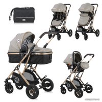 Универсальная коляска Lorelli Sena 2021 (3 в 1, жемчужный бежевый)
