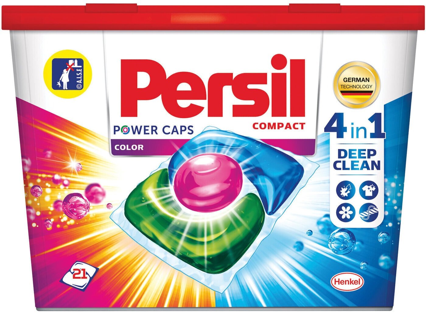 

Капсулы для стирки Persil Power Caps 4 в 1 Color (21 шт)